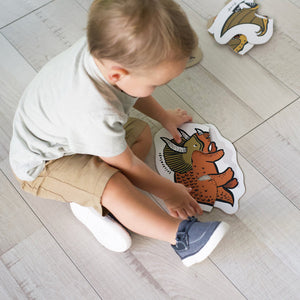 6 dinosaur puzzles for beginners from wee gallery for kids