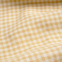 Load image into Gallery viewer, chess trousers in colour hay check / yellow and white check print from nellie quats for toddlers and kids