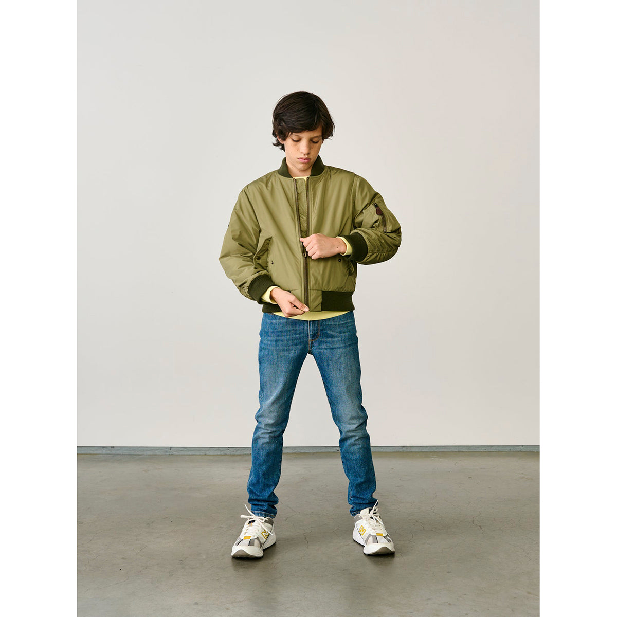 varsity style jacket from bellerose for kids
