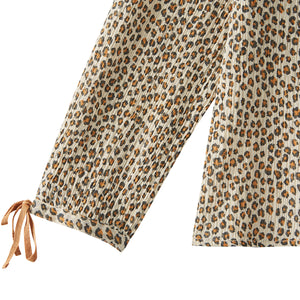 long-sleeved leopard mini leo Emile Et Ida Crepe Cotton Voile Blouse for kids/children