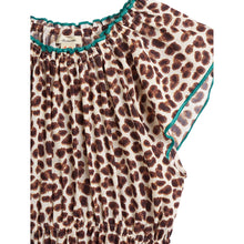 Load image into Gallery viewer, pokebol dress for teens in leopard print from bellerose
