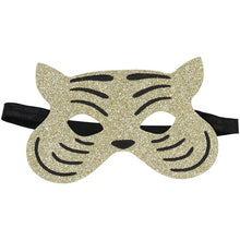 Load image into Gallery viewer, gold glitter tiger mask from obi obi paris for kids