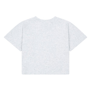 light grey cropped t-shirt for toddlers and kids from hundred pieces