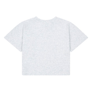 light grey cropped t-shirt for teens and kids from hundred pieces