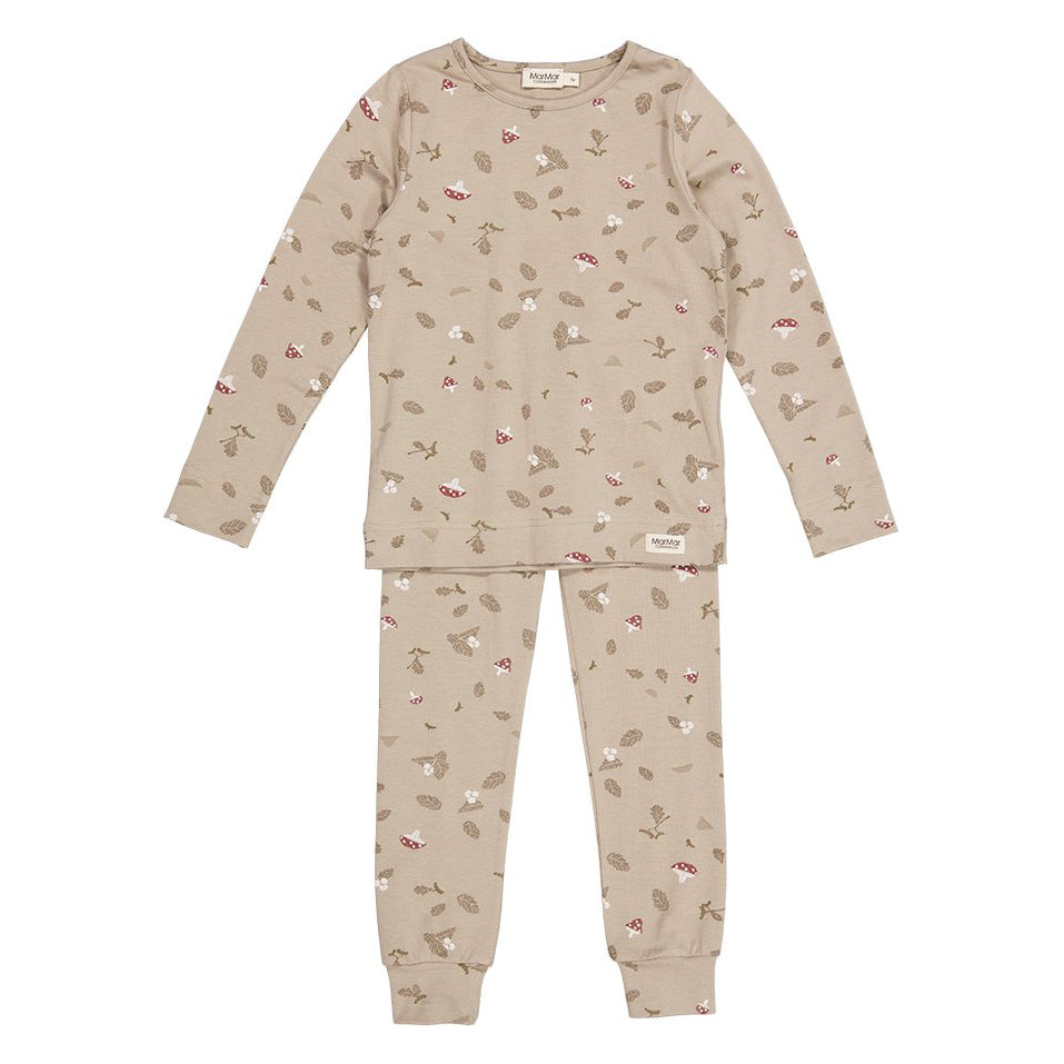 Marmar Copenhagen Sleepwear set with a long sleeve tee and trousers for kids