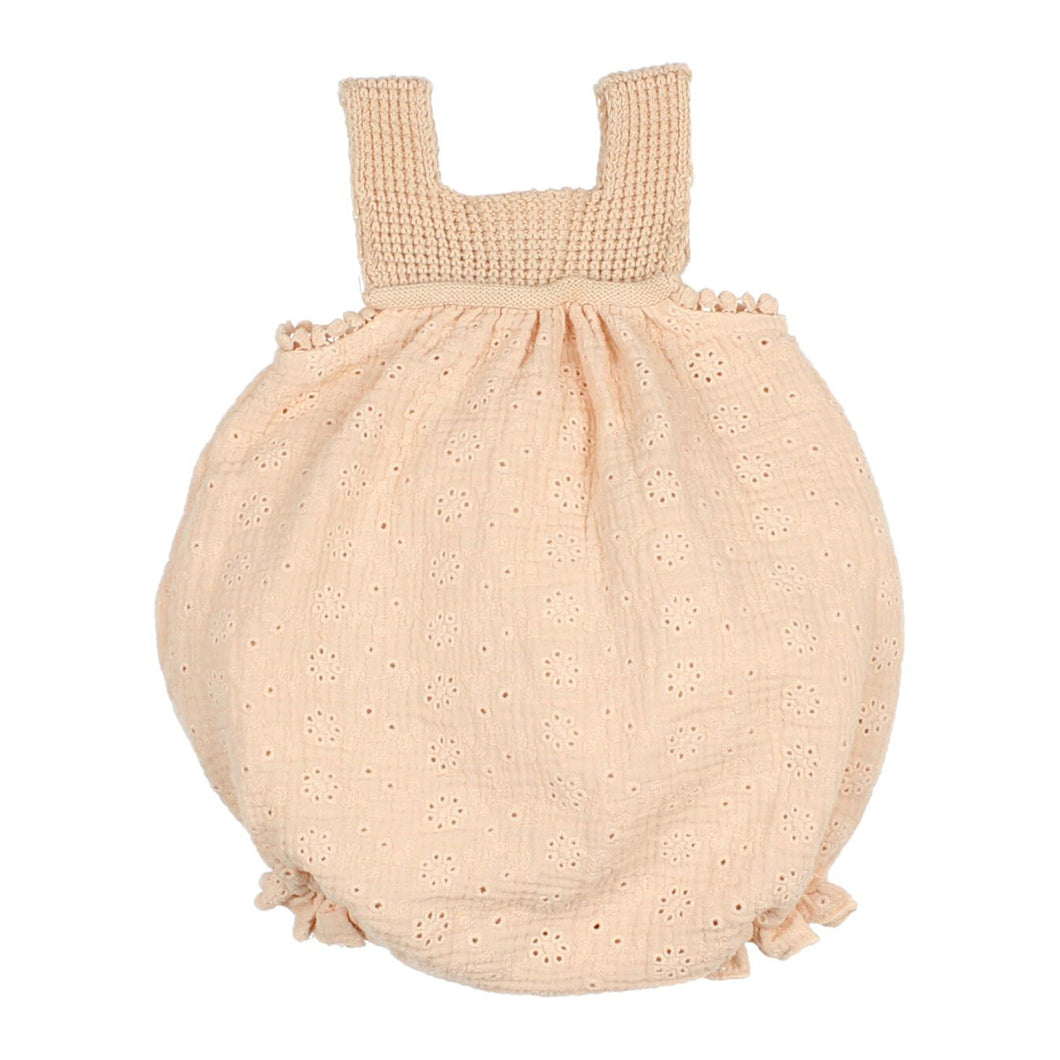 Búho Baby Embroidered Knit Romper