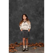 Load image into Gallery viewer, Tocoto Vintage Denim Mini Skirt for toddlers, kids/children and teens/teenagers