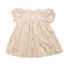 Load image into Gallery viewer, cats cradle dress with floral print from nellie quats for babies and toddlers
