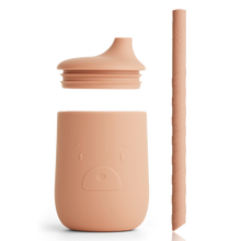 Load image into Gallery viewer, Children&#39;s silicone sippy cup with a straw from Liewood