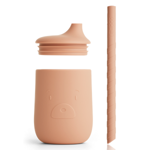 Children's silicone sippy cup with a straw from Liewood