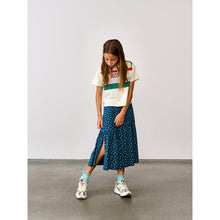 Load image into Gallery viewer, blue viscose skirt with front split from bellerose for teens