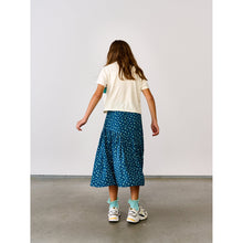 Load image into Gallery viewer, small flowers print on long skirt with asymmetrical cut from bellerose for teens