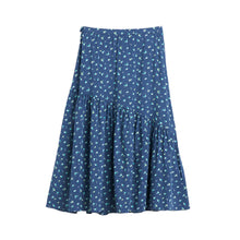 Load image into Gallery viewer, pure skirt from bellerose in blue with tiny flowers for teens