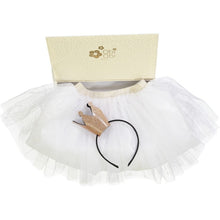 Load image into Gallery viewer, white tutu and glitter princess crown gift box for kids from obi obi paris