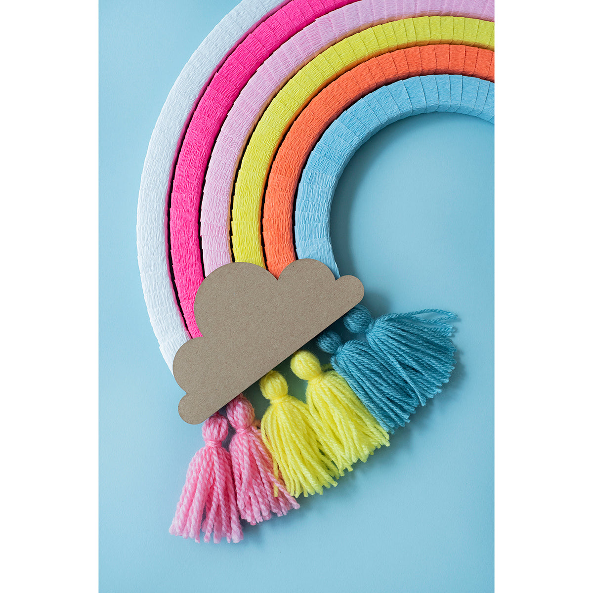 donut rainbow diy for kids from koko cardboards