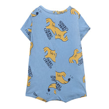 Load image into Gallery viewer, cotton short sleeved playsuit with snap buttons from bobo choses for babies and toddlers