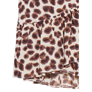 alaise skirt in colour display a / leopard print in materials viscose and linen blend from bellerose for teens