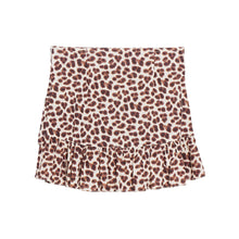 Load image into Gallery viewer, ruffled mini skirt from bellerose in leopard print for teens