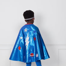 Load image into Gallery viewer, Meri Meri Blue Superhero Cape Dress Up