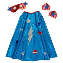 Load image into Gallery viewer, Meri Meri Blue Superhero Cape Dress Up