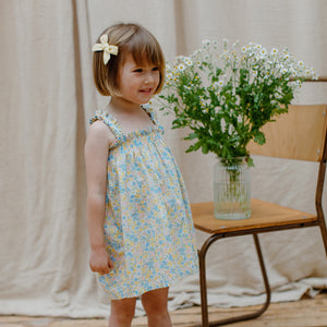 A-line shaped daisy chain dress in cotton from nellie quats for toddlers, kids/children
