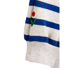 Load image into Gallery viewer, Blue/white striped sweatshirt for kids from Bellerose
