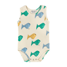 Load image into Gallery viewer, Bobo Choses Multicolour Fish All Over Sleeveless Body