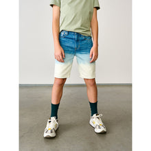 Load image into Gallery viewer, cool denim shorts with dip dye effect from bellerose for kids