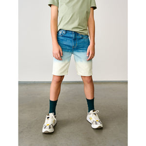 cool denim shorts with dip dye effect from bellerose for kids