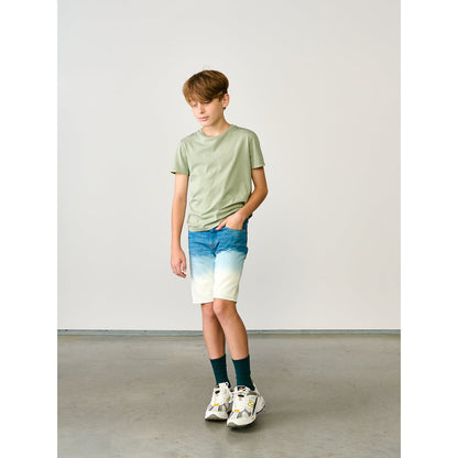 cool blue ombre bleach denim shorts from bellerose for teens