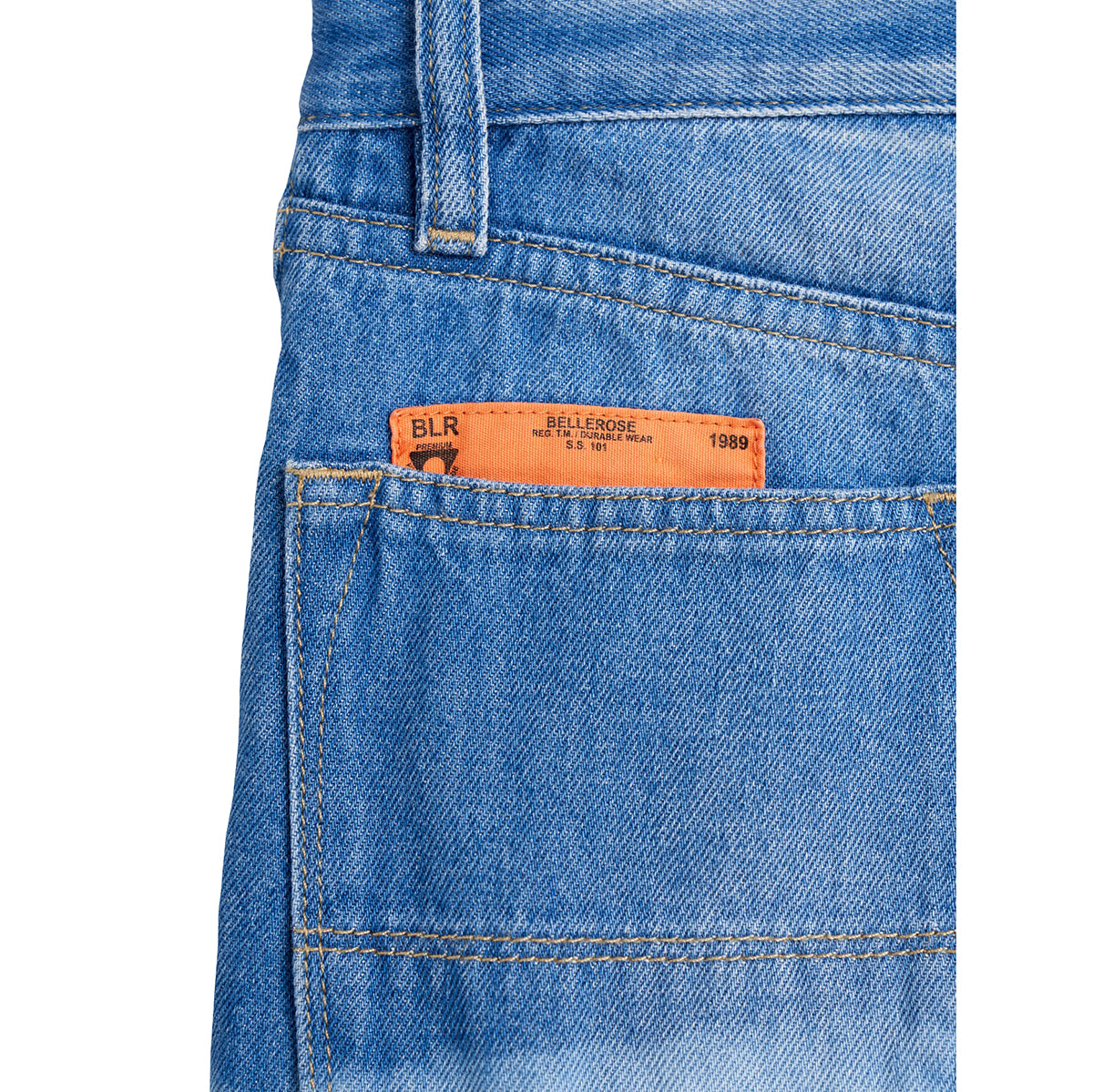 5 pocket style shorts in blue from bellerose for teens