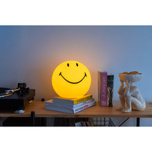 Load image into Gallery viewer, 25cm smiley star light, night light, in the colour yellow with a smiley face for kids from mr maria