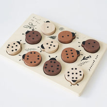 Load image into Gallery viewer, Wee Gallery Wooden Tray Puzzle - Count to 10 Ladybugs for kids
