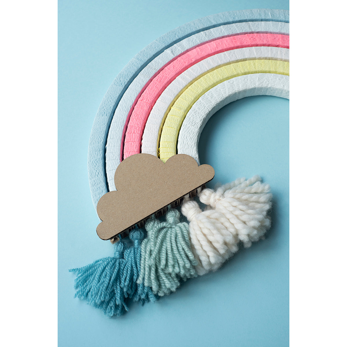 eco friendly cardboard diy rainbow in pastel for kids from koko csardboards