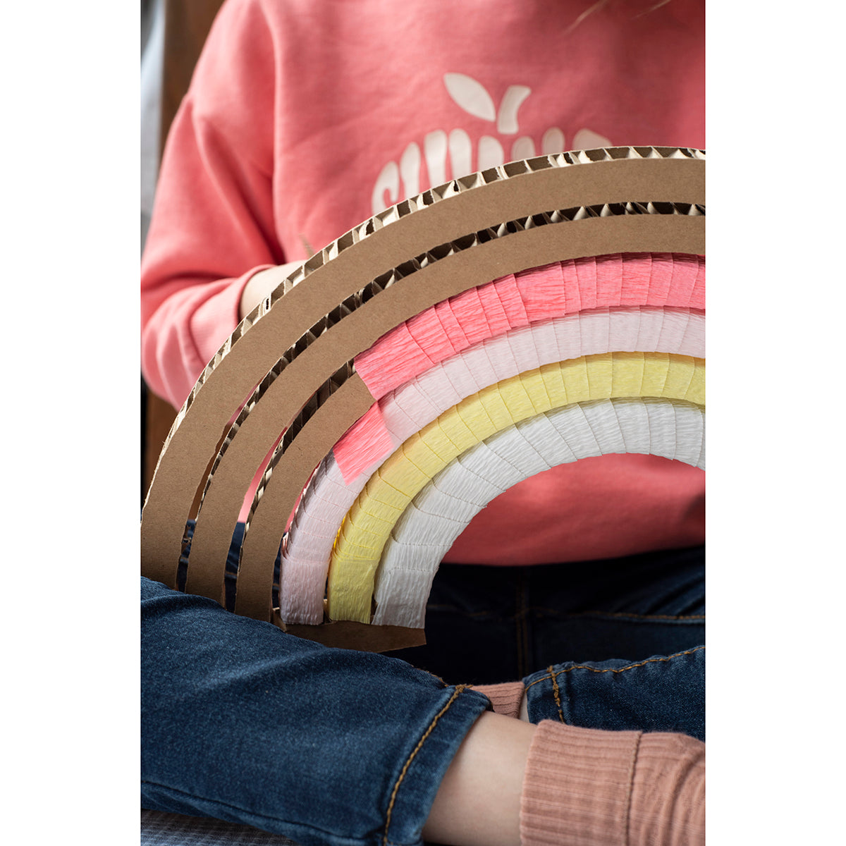 rainbow diy in cardboard pastel from koko cardboards for kids
