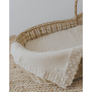 Búho Knit Blanket in the colour sand/beige for newborns and babies