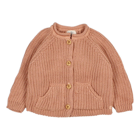 Búho Baby Pocket Knit Cardigan
