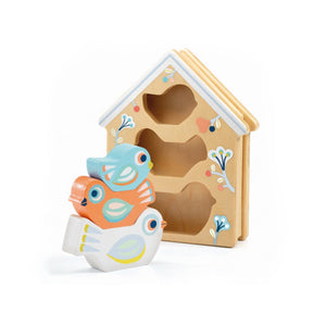 Djeco Baby Bird wooden Sorting Box