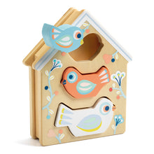 Load image into Gallery viewer, Djeco Baby Bird Sorting Box for boys and girls