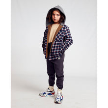 Load image into Gallery viewer, ethan sweater pants with adjustable waist in the colour washed black made from high quality organic cotton from ao76 for kids/children and teens/teenagers
