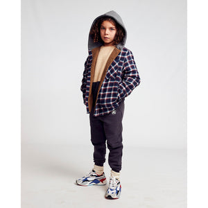 ethan sweater pants with adjustable waist in the colour washed black made from high quality organic cotton from ao76 for kids/children and teens/teenagers