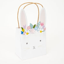 Load image into Gallery viewer, Easter bunny bags with floral and foliage cut out design from Meri Meri