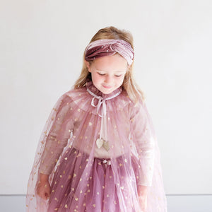 Knotted Mystical Velvet Alice Band in the colour SUGARPLUM FAIRY from mimi & lula for kids/children