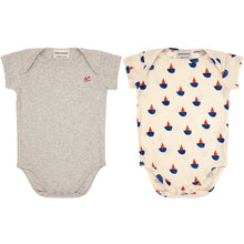 Load image into Gallery viewer, Bobo Choses Sail Boat All Over Short Sleeve Bodies Set