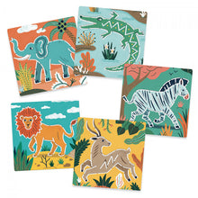 Load image into Gallery viewer, Djeco Wild Animals Stencils for kids