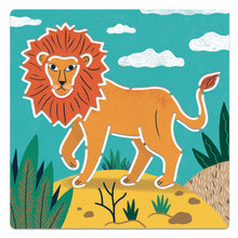 Load image into Gallery viewer, wild animals themed stencils from djeco for kids