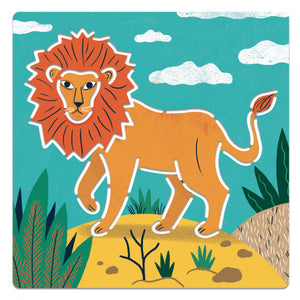 wild animals themed stencils from djeco for kids