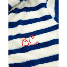 Load image into Gallery viewer, Bobo Choses Blue Stripes Terry Zipped Sweatshirt for babies and toddlers