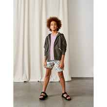 Load image into Gallery viewer, classic zip up hoodie in a relaxed cut with dropped shoulders from bellerose for kids