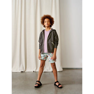 classic zip up hoodie in a relaxed cut with dropped shoulders from bellerose for kids